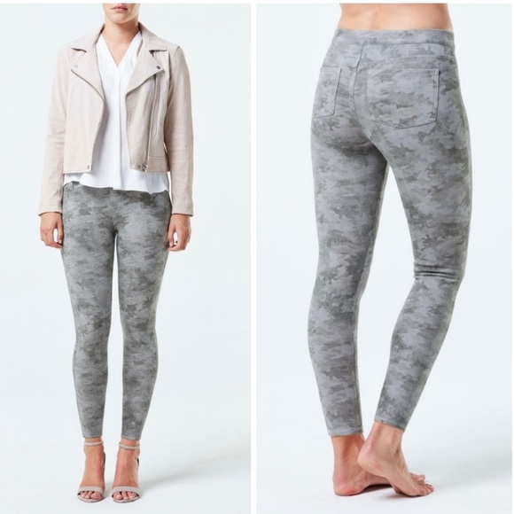 Spanx Ankle Jean-ish Leggings Stone Wash Camo - Picture 2 of 9